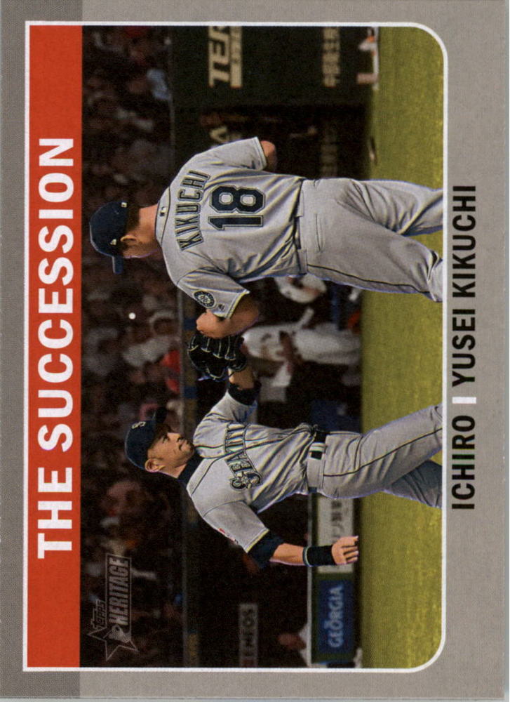 2019 Topps Heritage Combo Cards #CC4 Yusei Kikuchi/Ichiro