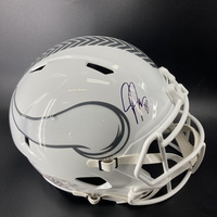 NFL - Vikings Justin Jefferson Signed STS Replica Speed Helmet
