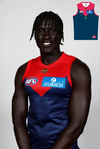 Photo of Melbourne Demons Jim's Game Guernsey - Changkuoth Jiath #14