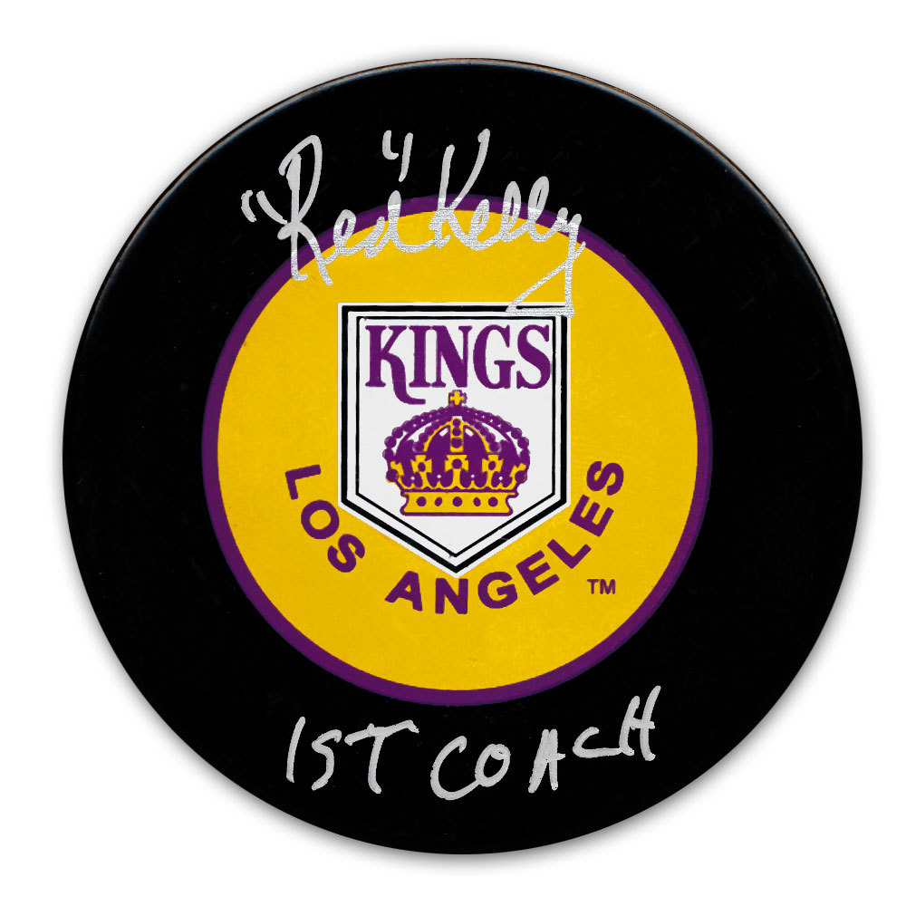 Red Kelly Los Angeles Kings 1st Coach Autographed Puck