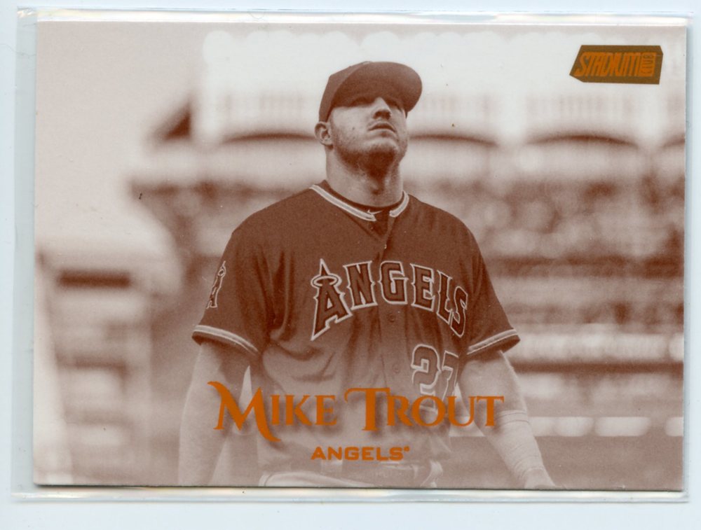 2019 Stadium Club Sepia #60 Mike Trout