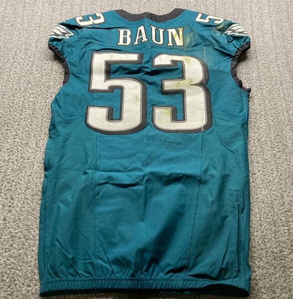 STS - Eagles Zach Baun Game Used Jersey (11/14/24) Size 42 -- Super Bowl...