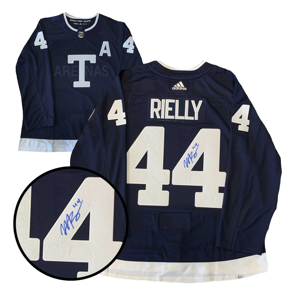 Morgan Rielly Signed Toronto Maple Leafs Blue Heritage Classic Adidas Jersey