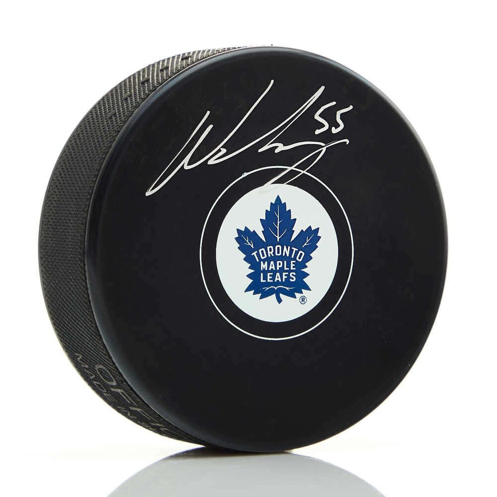 Nic Roy Autographed Toronto Maple Leafs Hockey Puck