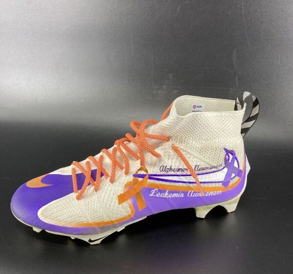 MCMC - Jets John Metchie III Game Worn Custom Cleat 2025 Season Size 12 ...