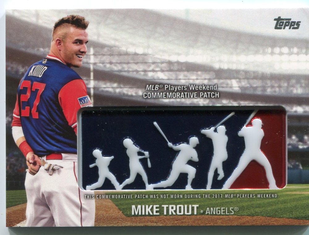 2018 Topps Players Weekend Patches #PWPMT Mike Trout
