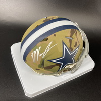 NFL - Cowboys Deuce Vaughn Signed Camo Mini Helmet