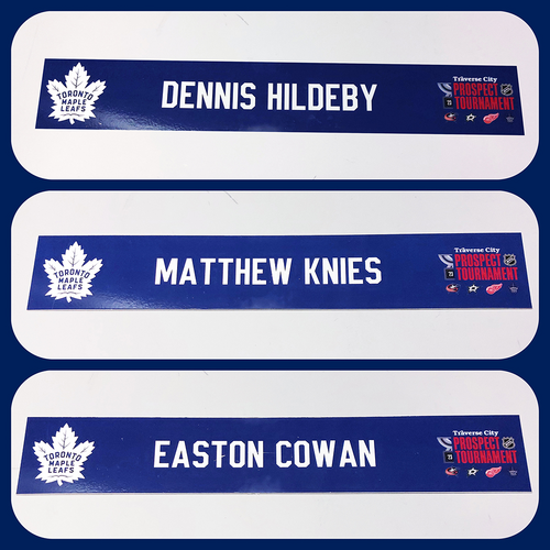 Toronto Maple Leafs Locker Room Nameplates (2023 Prospect Tournament)