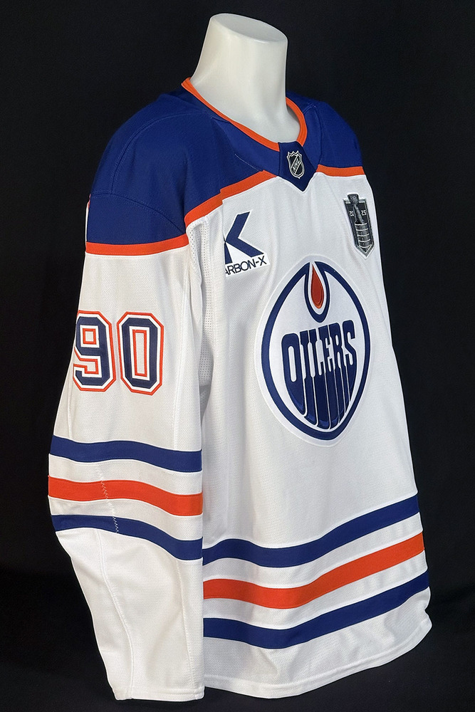 Corey Perry #90 - 2025 Stanley Cup Final Edmonton Oilers Game-Worn White Set #1 Jersey - Worn For Game #3 vs Florida Panthers
