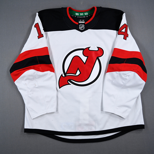 Image of Bastian, Nathan<br>White Set 2<br>New Jersey Devils<br>2024-25<br>#14