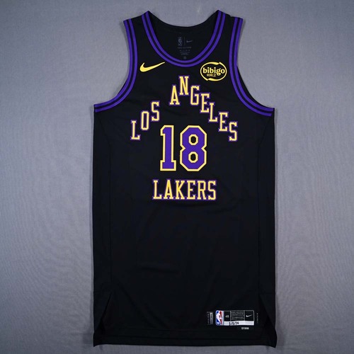Image of Bufkin, Kobe - Los Angeles Lakers - City Edition Jersey - Worn 3/3/2026 - Dressed, Did Not Play (DNP) - 2025-26 NBA Season