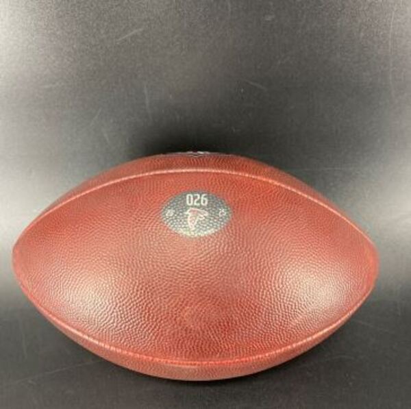 Crucial Catch - Falcons Game Used Football 2025 Season Indivdually Numbe...