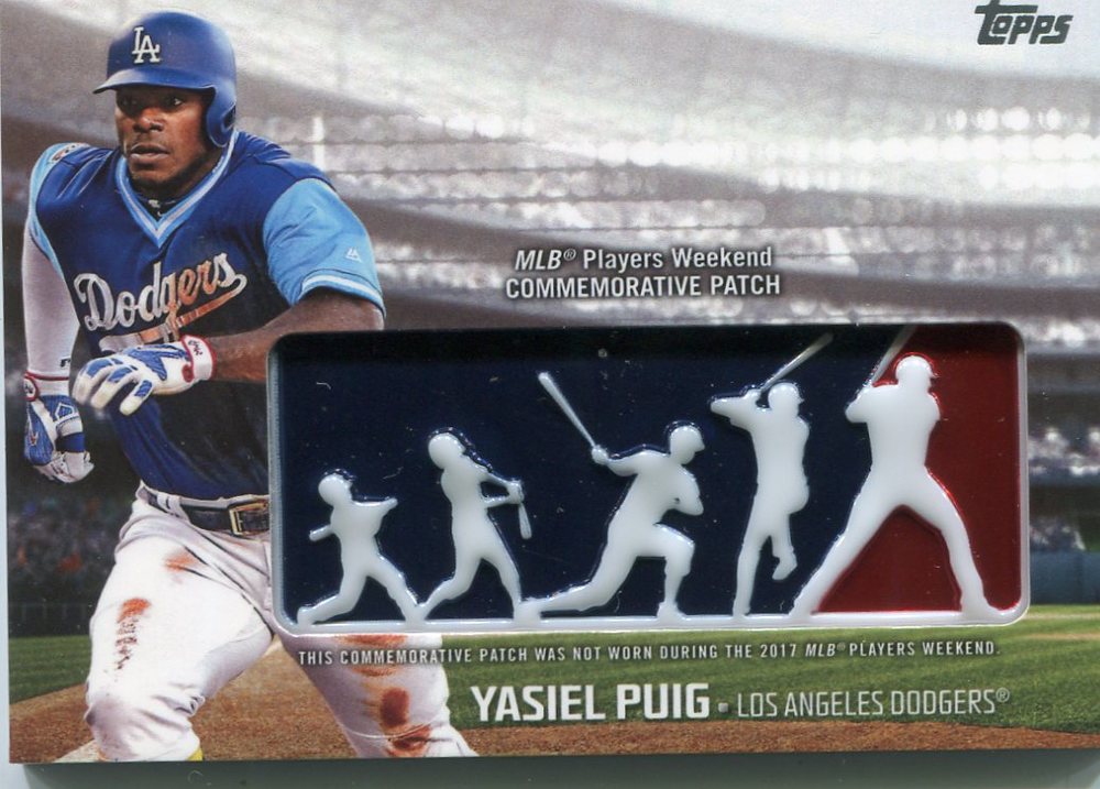 2018 Topps Players Weekend Patches #PWPYP Yasiel Puig