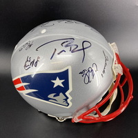 NFL - Patriots Multi Sign Authentic Helmet Signed By Over 10 Players Inc...