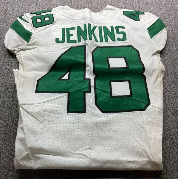 Crucial Catch - Jets Jordan Jenkins Game Worn Jersey 2019 Season Size 40