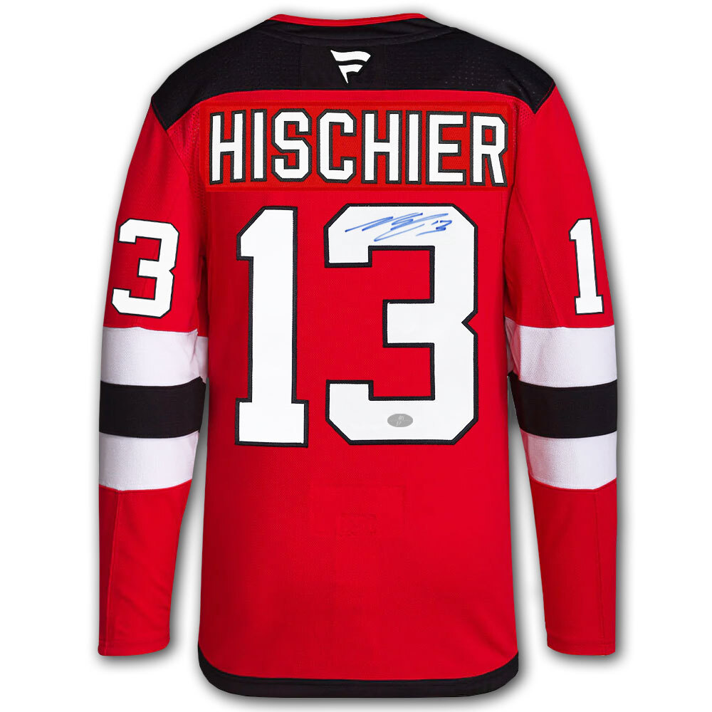 Nico Hischier New Jersey Devils Fanatics Premium Autographed Jersey