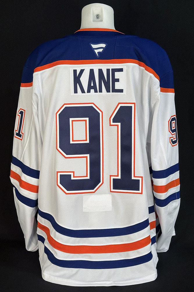 Evander Kane #91 - 2025 Stanley Cup Final Edmonton Oilers Game-Worn White Set #1 Jersey - Worn For Game #3 vs Florida Panthers
