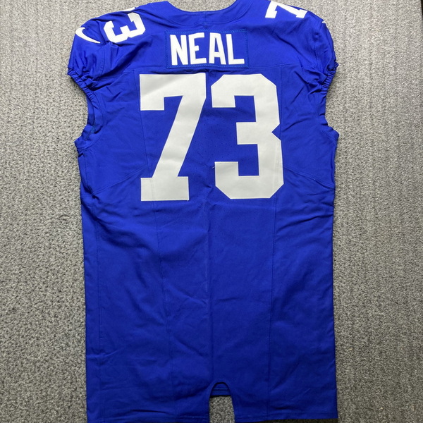 Crucial Catch - Giants Evan Neal Game Worn Jersey (9/26/2024) Size 46 Wi...