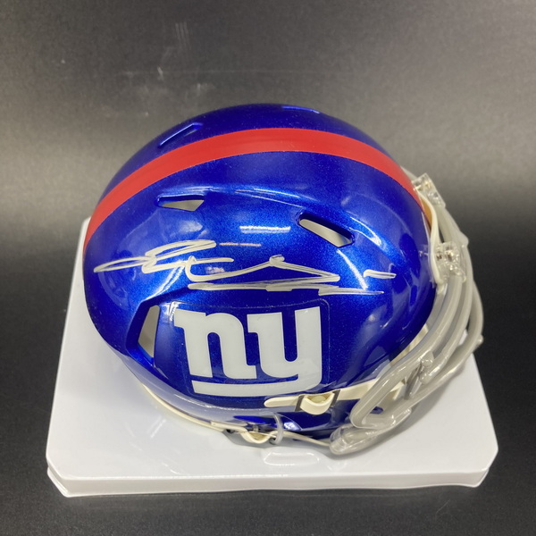 NFL - Giants Jaxon Dart Signed Mini Helmet