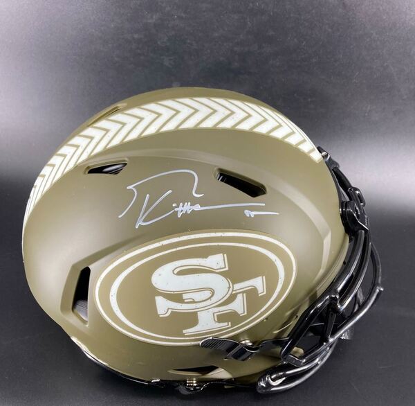 NFL - 49ers George Kitlle Signed Authentic STS Speed Helmet