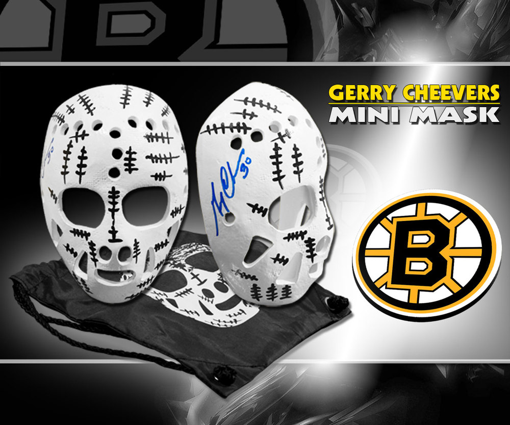 Gerry Cheevers Boston Bruins Autographed Mini Mask