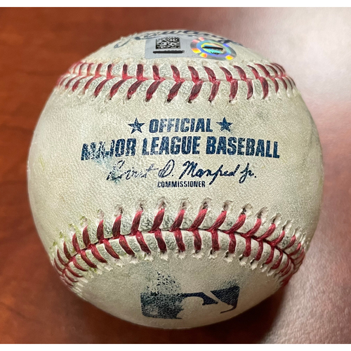 Game-Used Baseball: Pitcher - Jordan Weems | Batter - Mookie Betts Home Run (1) - Top 9 - 4/6/21 vs Dodgers