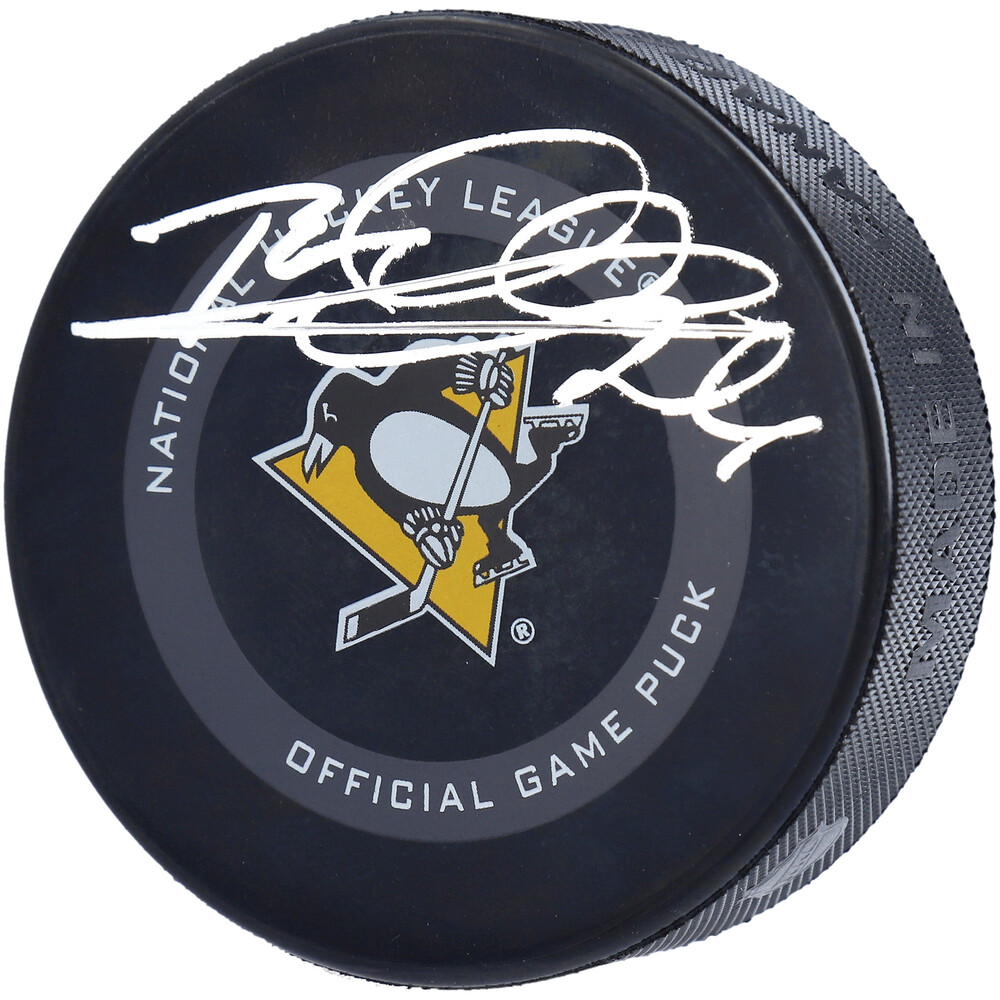 Rod Woodson Pittsburgh Steelers Autographed Pittsburgh Penguins Official Game Puck