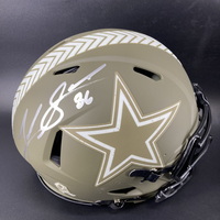 NFL - Cowboys Luke Schoonmaker Signed Salute to Service Authentic Speed ...