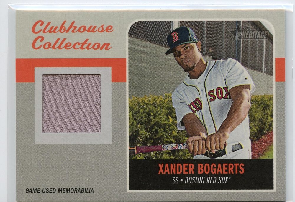 2019 Topps Heritage Clubhouse Collection Relics #CCRXB Xander Bogaerts