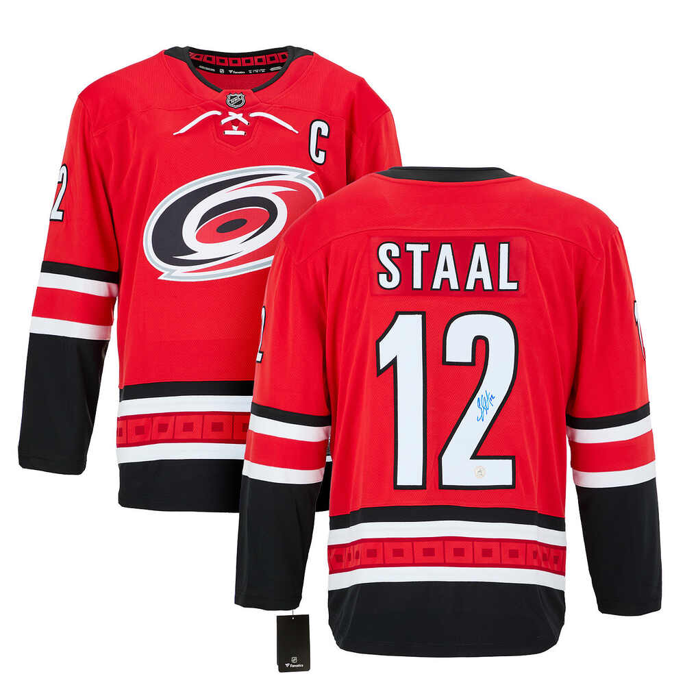 Eric Staal Autographed Carolina Hurricanes Red Fanatics Breakaway Jersey
