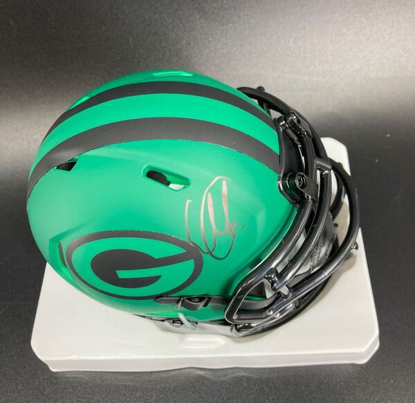 NFL - Packers Mathew Golden Signed Rave Mini Helmet