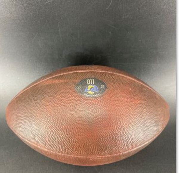STS - Rams Game Used Football (12/14/25 vs Detroit) Individually Numbere...
