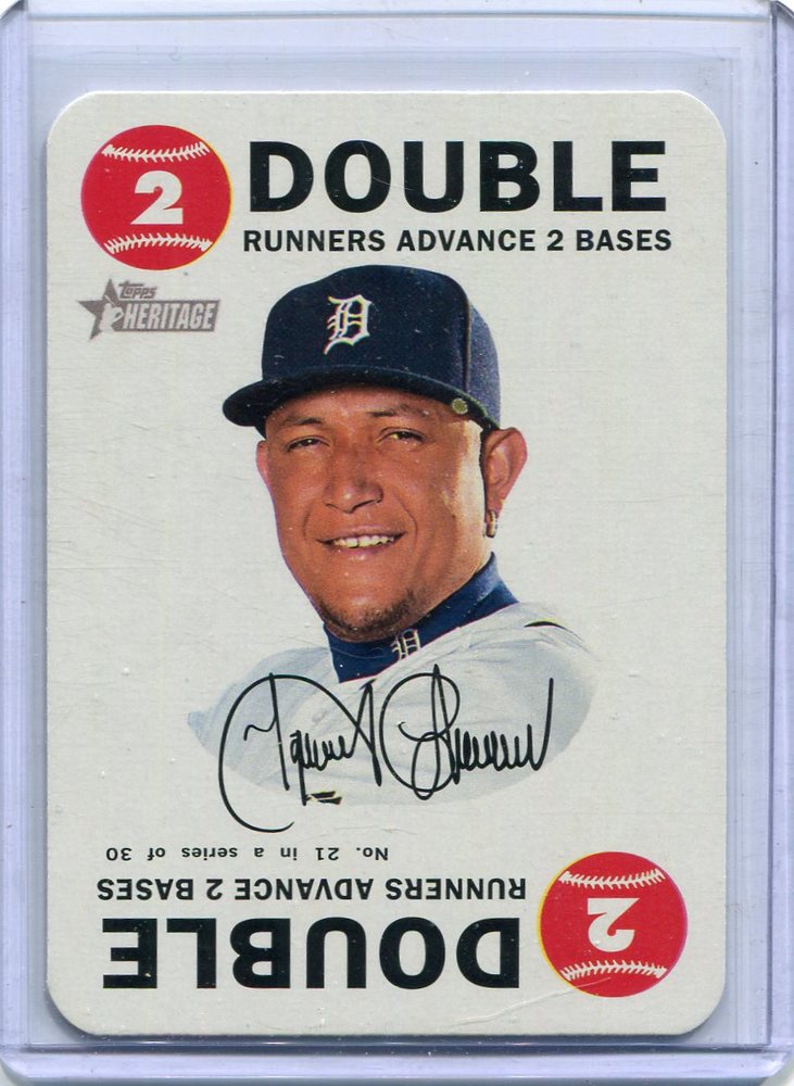 2017 Topps Heritage Topps Game #21 Miguel Cabrera