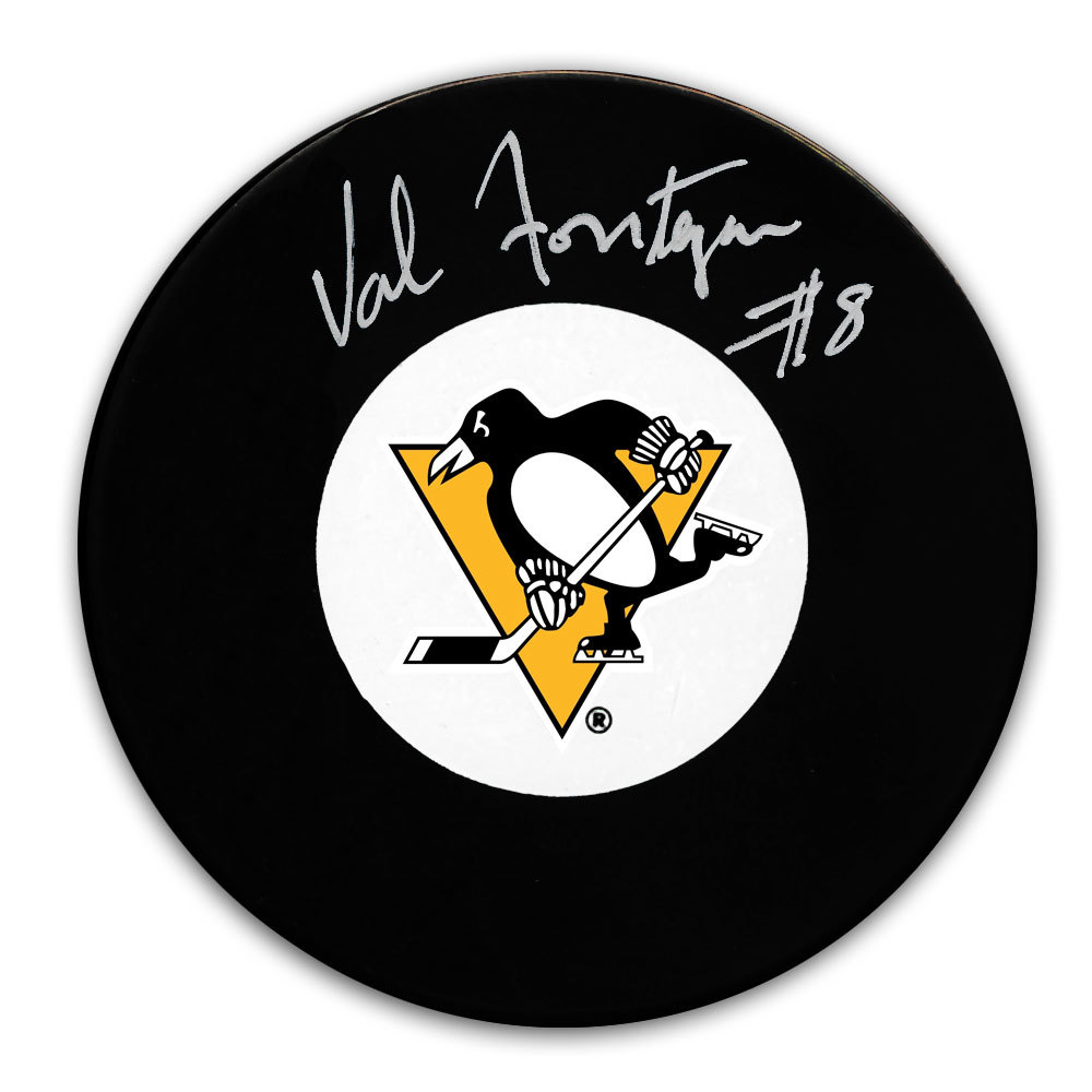 Val Fonteyne Pittsburgh Penguins Autographed Puck