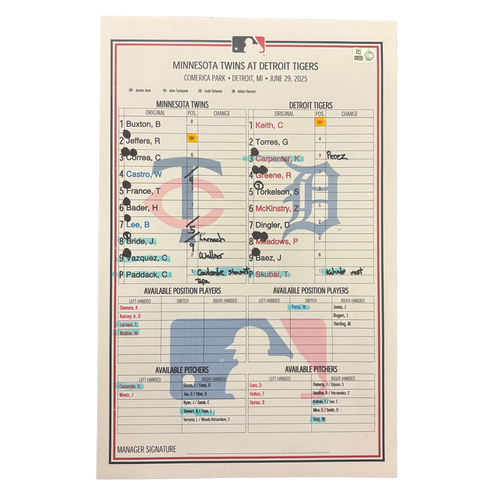 2015 MLB GAME USED LINE-UP CARDラインナップカード img-3729669-f.jpg