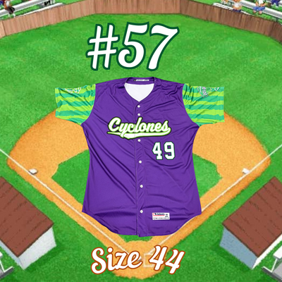 #57 GAME ISSUED Backyard Baseball Jersey (Size 44)