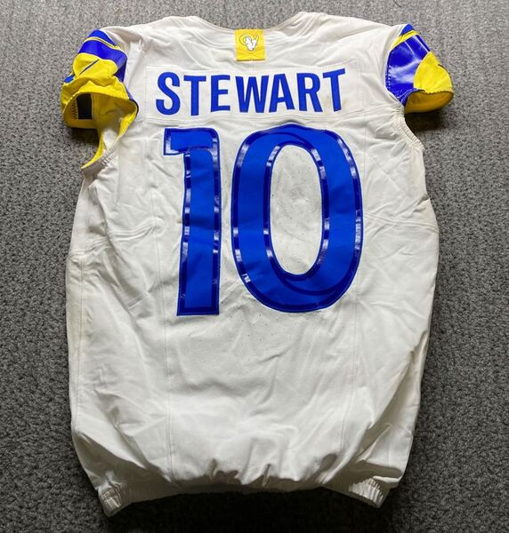 London Games - Rams Josiah Stewart Game Worn Jersey (10/19/2025) Size 42...