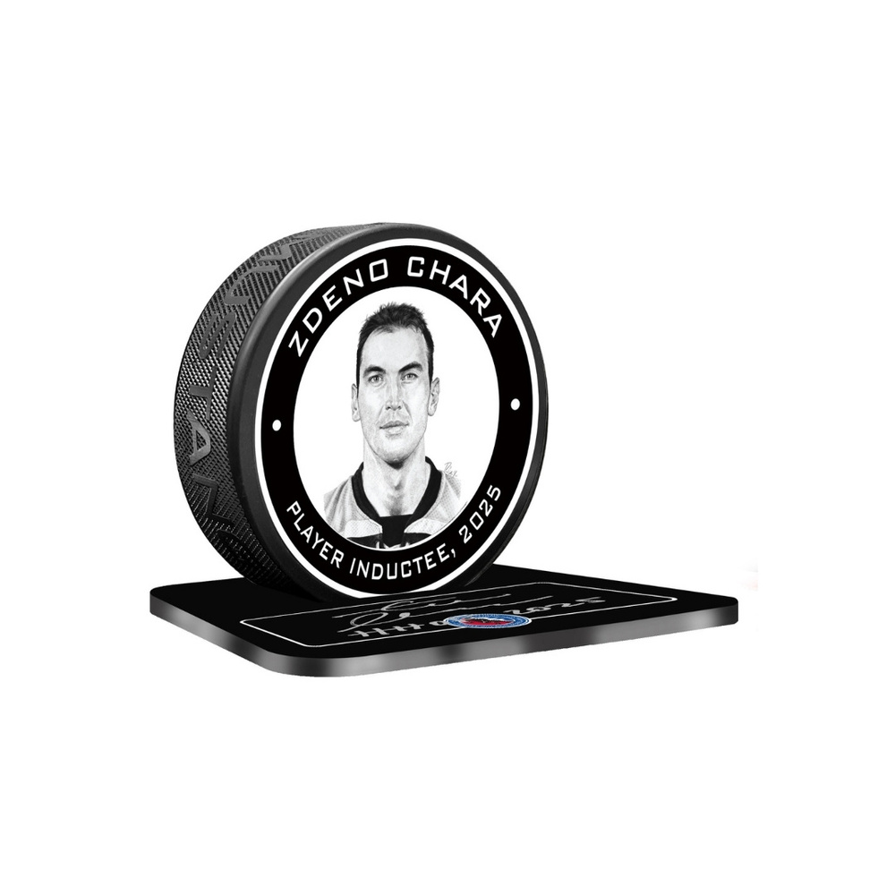 Zdeno Chara Autographed Legends Line Honoured Member Puck Display - Limited Edition 3/3 LAST ONE AVAILABLE