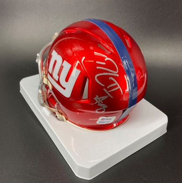 NFL - Giants Dexter Lawrence Signed Flash Mini Helmet