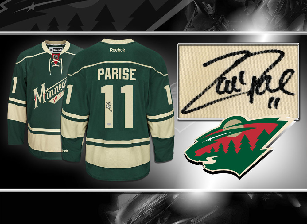 Zach Parise Minnesota Wild RBK Premier Autographed Jersey