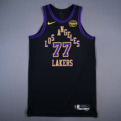 Image of Dončić, Luka - Los Angeles Lakers - City Edition Jersey - Worn 2 Games - 2/24/26 (2nd Half) & 3/3/26 (2nd Half) - 2025-26 NBA Season