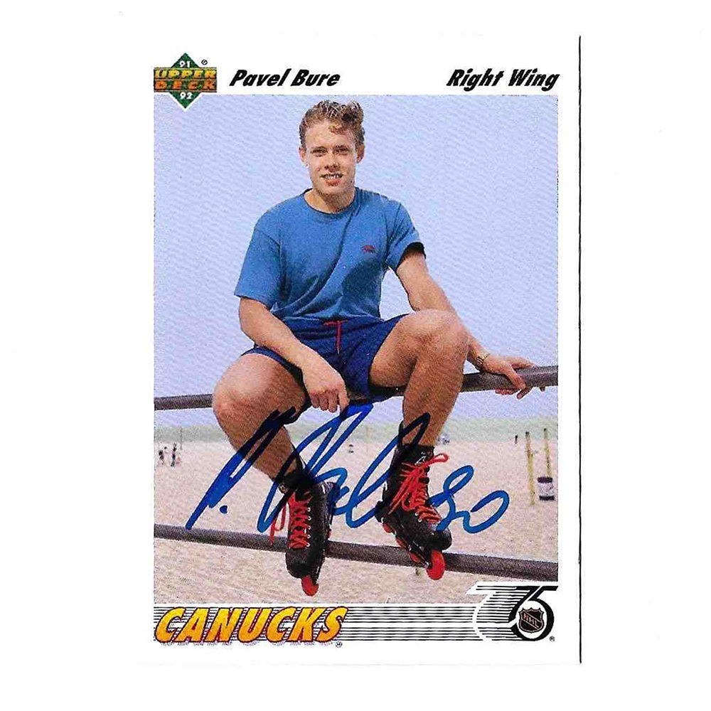 Pavel Bure Autographed 1991-92 Upper Deck Hockey Card