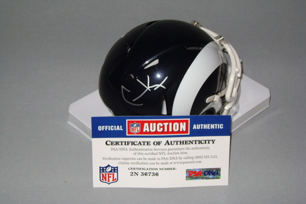 NFL RAMS COOPER KUPP SIGNED RAMS MINI HELMET The official auction