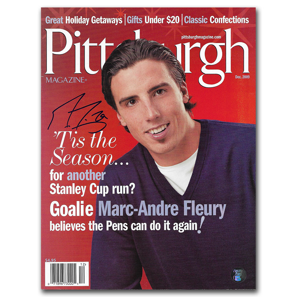 Marc-Andre Fleury Autographed Pittsburgh Magazine