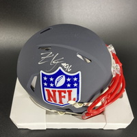 NFL - Falcons Zion Logue Signed Blue Shield Mini Helmet