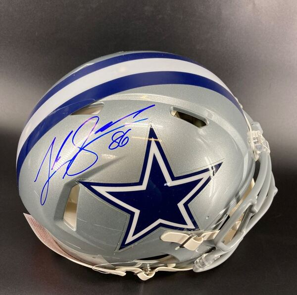 NFL - Cowboys Luke Schoonmaker signed Authentic Speed Helmet