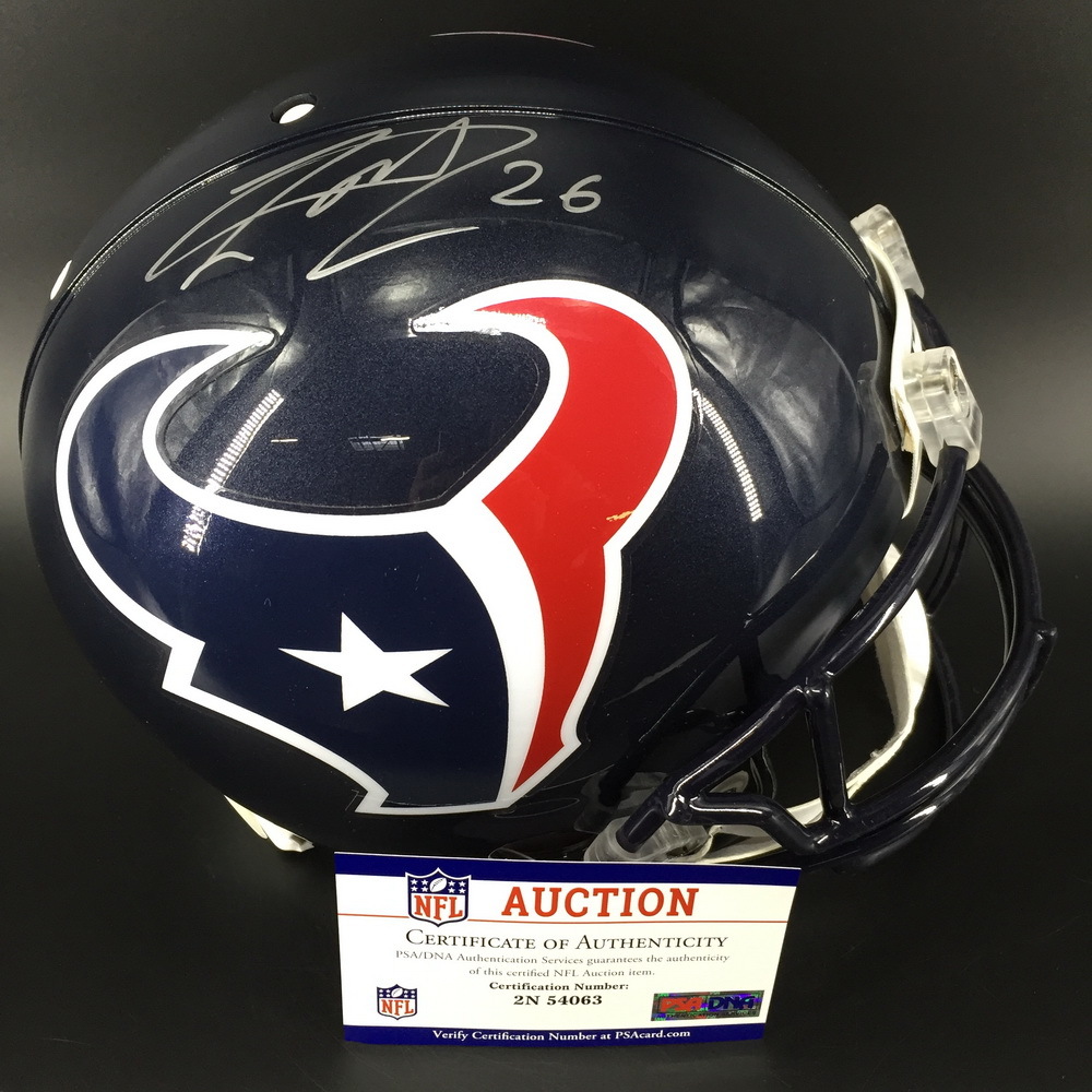 NFL Texans Lamar Miller Signed Proline Helmet The official auction