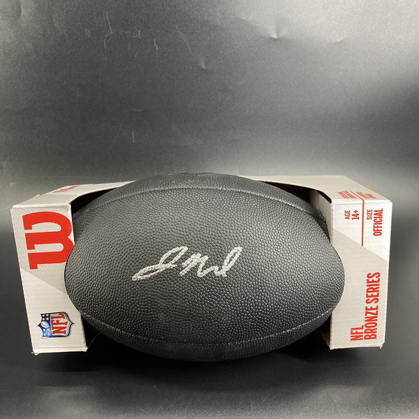NFL - Texans Jaylin Noel Signed Black Composite Silver Series Football