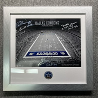 NFL - Cowboys Limited Edition Framed Coin and Stadium Photo Signed by Cl...