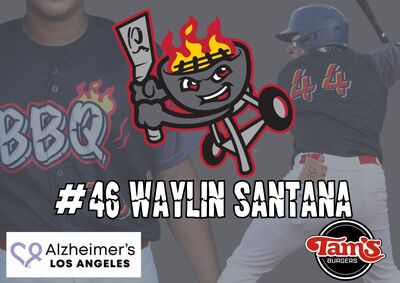 2024 BBQ Jersey #46 Waylin Santana - Size 46